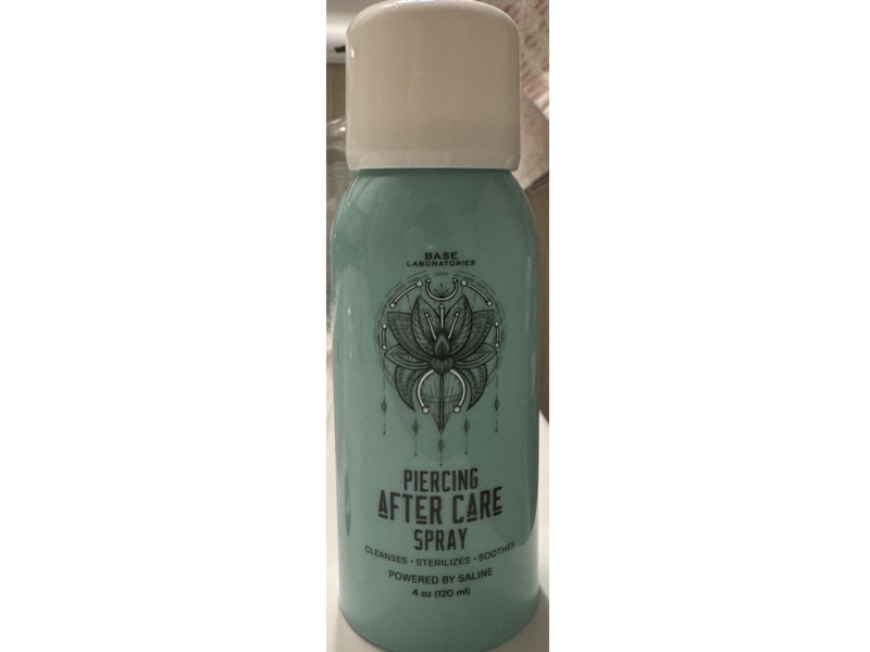 Base Laboratories Piercing After Care Spray, 4 fl oz/120 mL