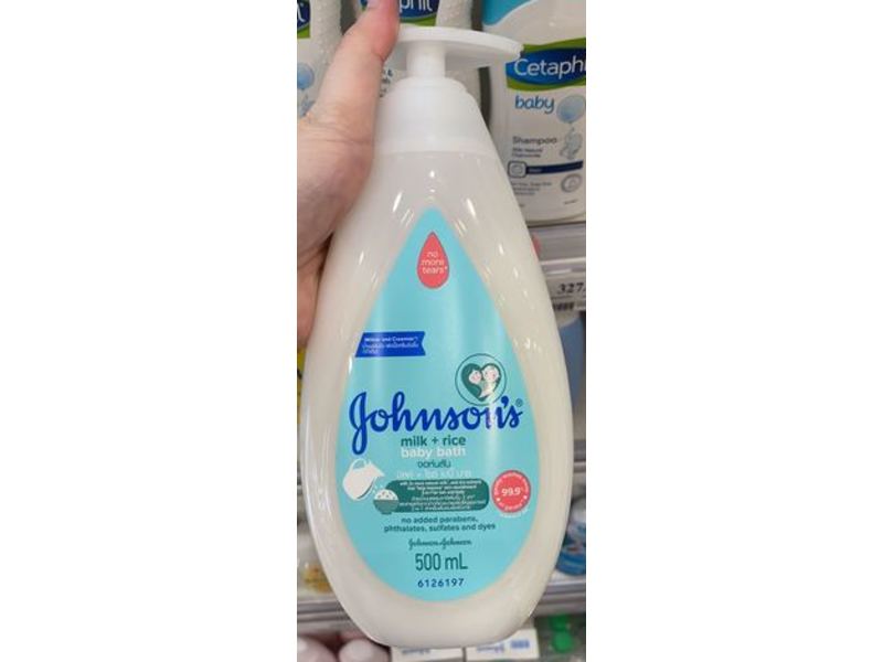 Johnson's Baby Bath, Milk + Rice, 500 mL