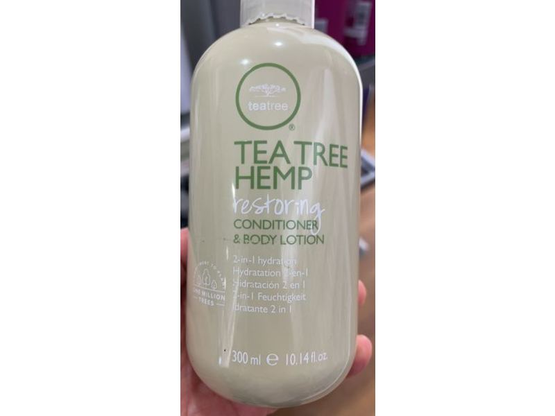 Tea Tree Hemp Restoring 2-In-1 Conditioner & Body Lotion, 10.14 fl oz/300 mL