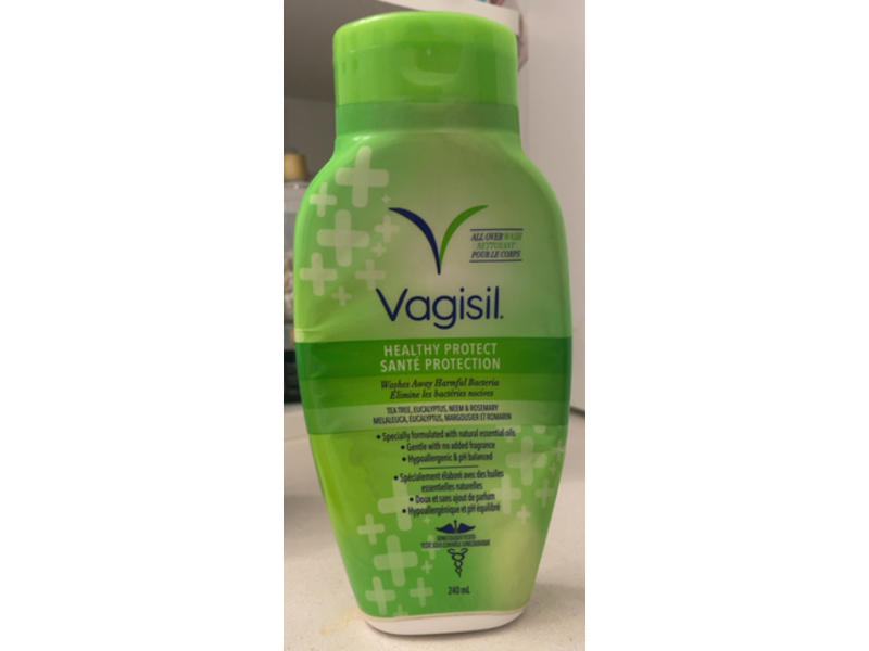 Vagisil Healthy Protect Wash, Tea Tree + Rosemary & Eucalyptus Essential Oil, 240 mL