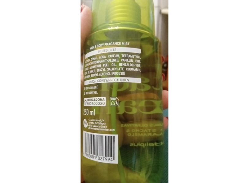 Deliplus Pistacho Cream Hair & Body Fragrance Mist, 250 mL