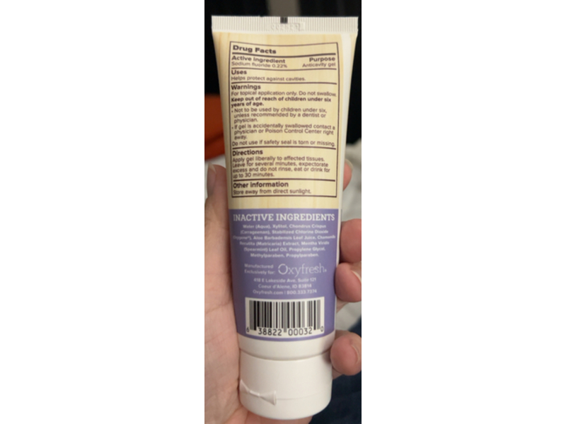 Oxyfresh Super Relief Dental Gel, Fresh Mint, 4 oz/113 g