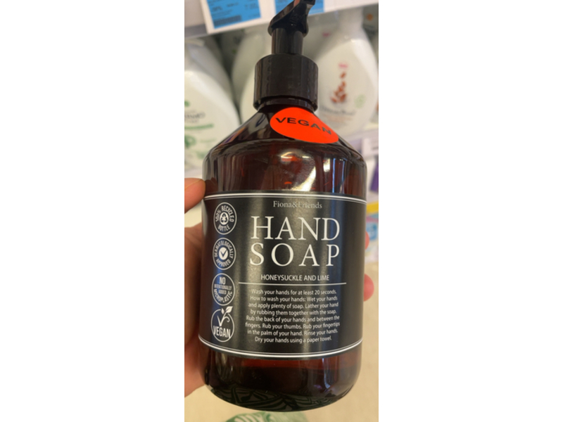 Fiono & Friends Hand Soap, Honey Suckle & Lime, 500 mL
