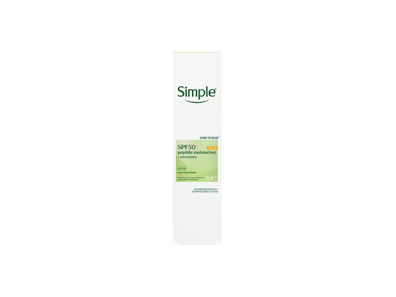 Simple Peptide Moisturizer, SPF 50, 40 mL