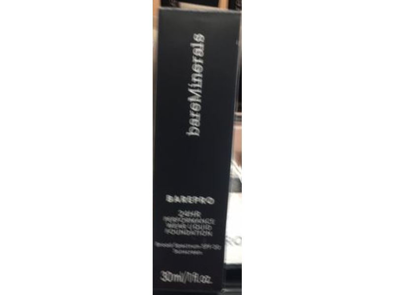 bareMinerals BarePro Performance Wear Liquid Foundation, Ivory 02, SPF 20, 1 fl oz/30 mL