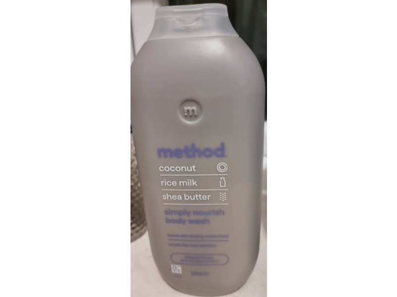 Method Simply Nourish Body Wash, Coconut, Rice Milk & Shea Butter, 532 mL