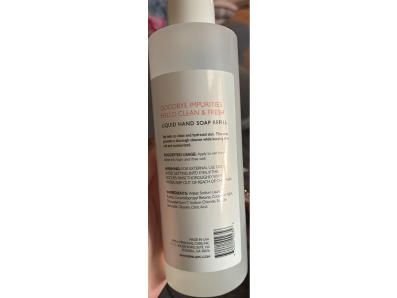Emilia Liquid Hand Soap Refill, 16 fl oz/473 mL