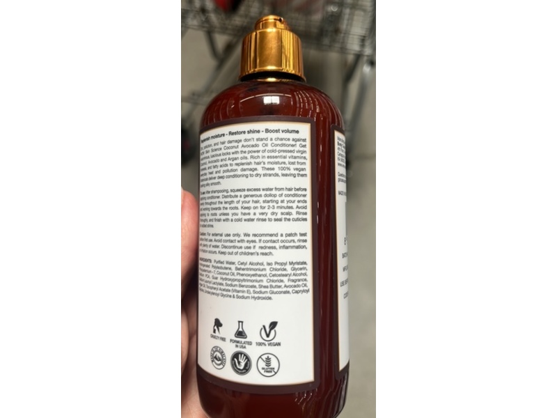 Wow Skin Science Conditioner, Virgin Coconut + Avaocado Oil, 10.14 fl oz/300 mL