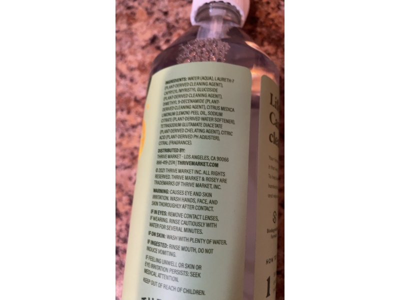 Rosey, All - Purpose Cleaner, Fresh Lemon, 22 fl oz/650 mL