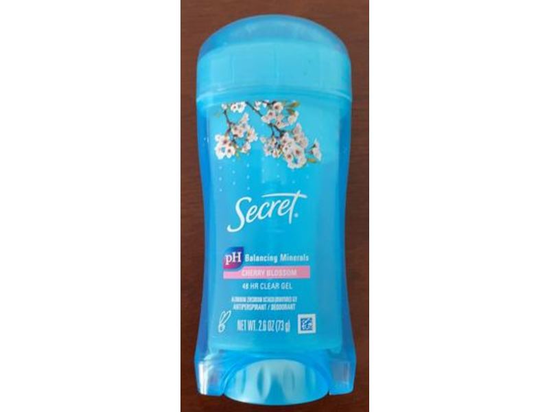 Secret Fresh Clear Gel, Cherry Blossom, 2.6 oz/73 g