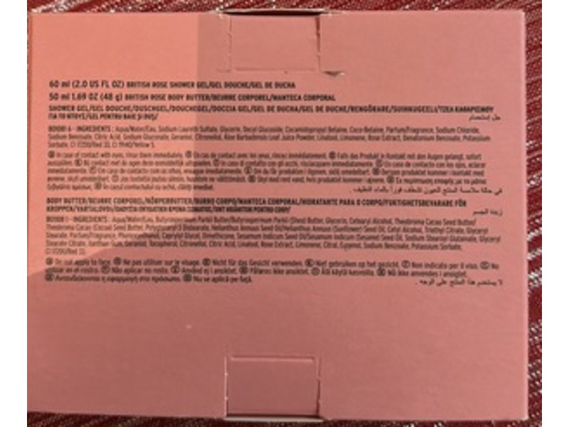 The Body Shop Nourish & Flourish Body Butter & Shower Gel Set, British Rose