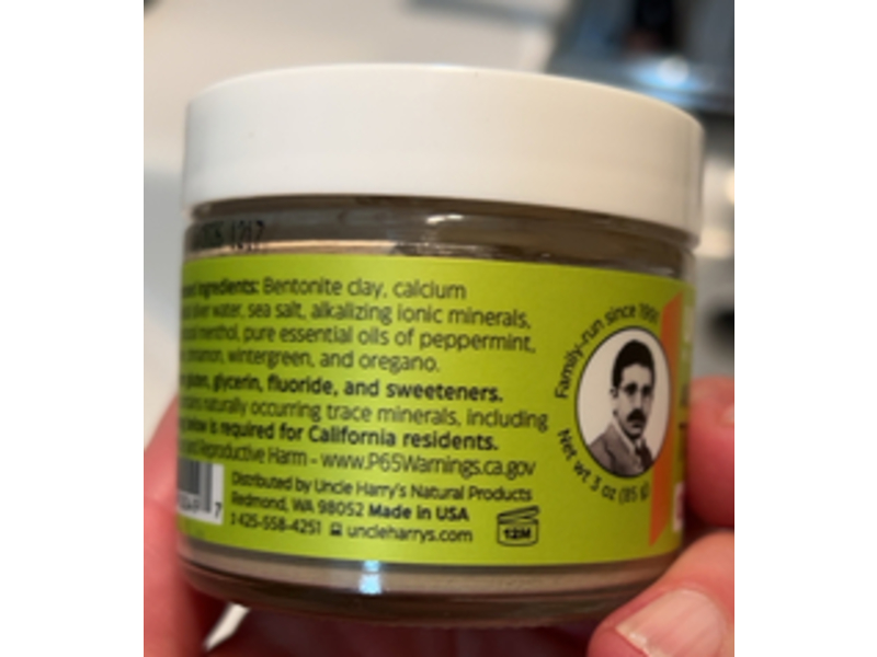 Uncle Harry's Alkalizing Mineral Toothpaste, Cinnamon, 3 oz