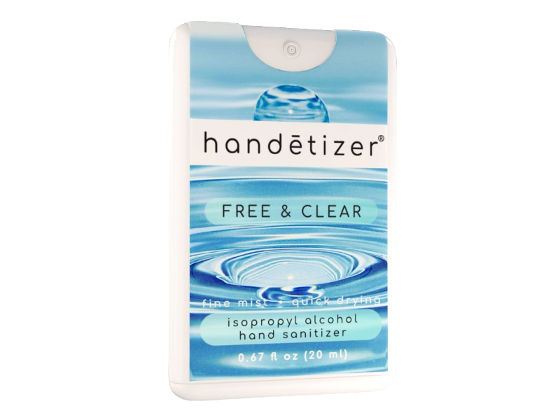 Handētizer Free & Clear Hand Sanitizer, Isopropyl Alcohol, 0.67 fl oz/20 mL