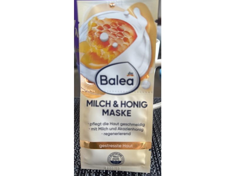 dm Balea Face Mask, Milk & Honey, 8 mL, 2 Count