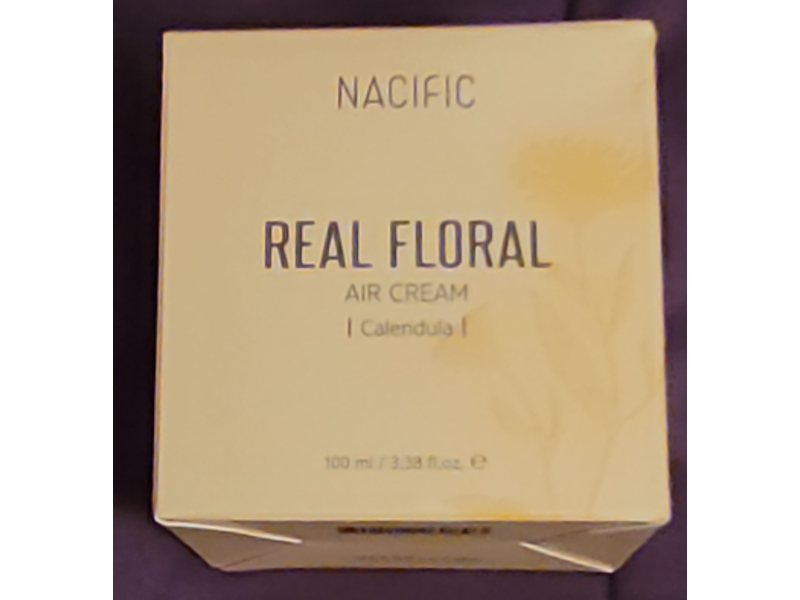 Nacific Real Floral Air Cream, Calendula, 3.38 fl oz/100 mL