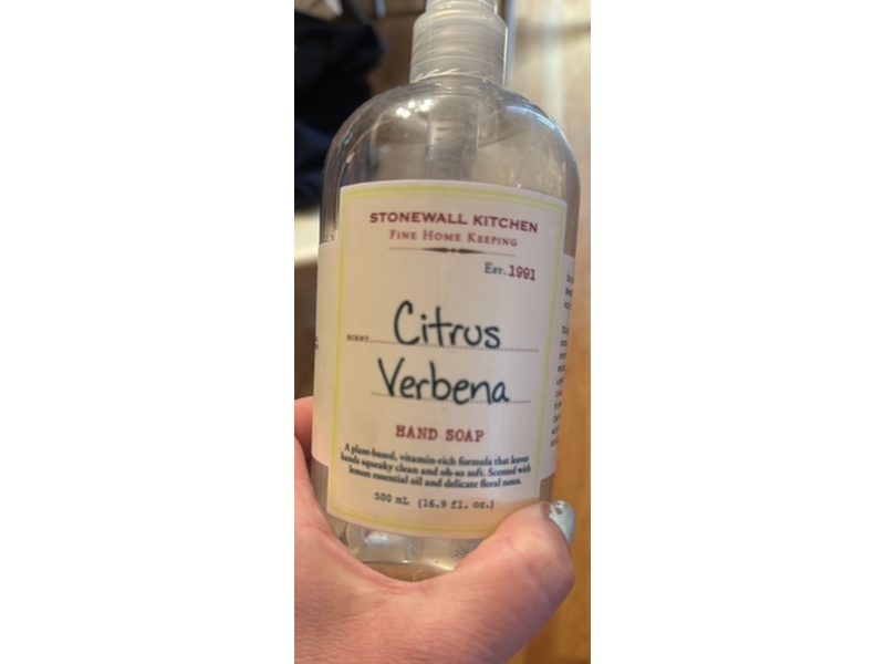 Stonewall Kitchen Hand Soap, Citrus Verbena, 16.9 fl oz/500 mL