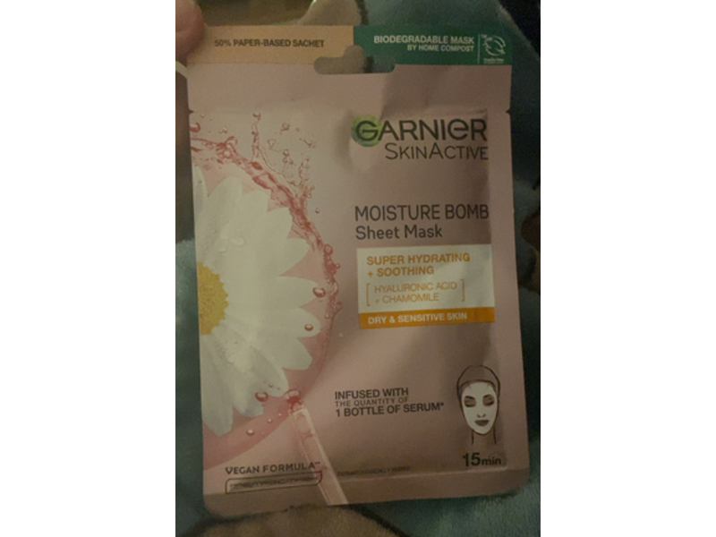 Garnier Skin Active Moisture Bomb Sheet Mask, 28 g
