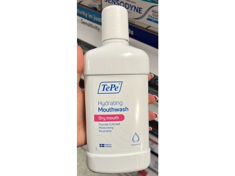 Tepe Hydrating Dry Mouth Mouthwash, Unflavoured, 500 mL