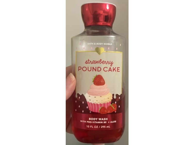 Bath & Body Works Body Wash, Strawberry Pound Cake, 10 fl oz/295 mL