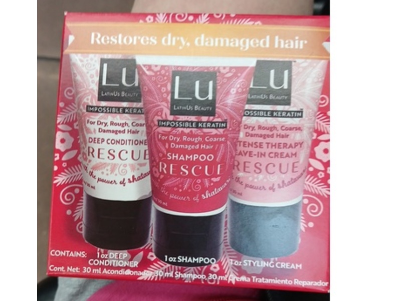 Latinus Beauty Rescue Starter Kit Deep Conditioner + Shampoo & Styling Cream, 30 mL