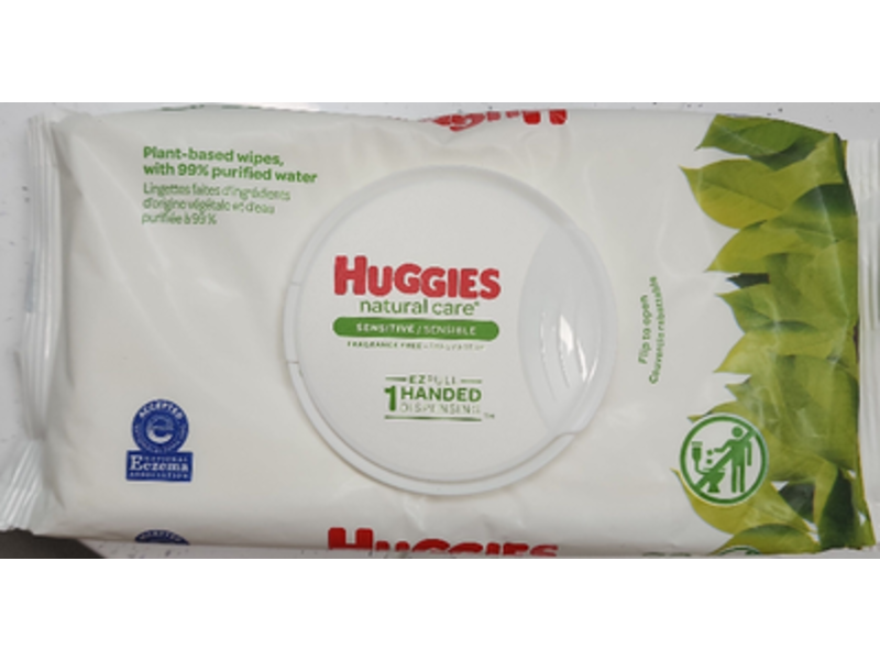 Huggies Natural Care Sensitive Plant - Based Baby Wipes, 32 Count
