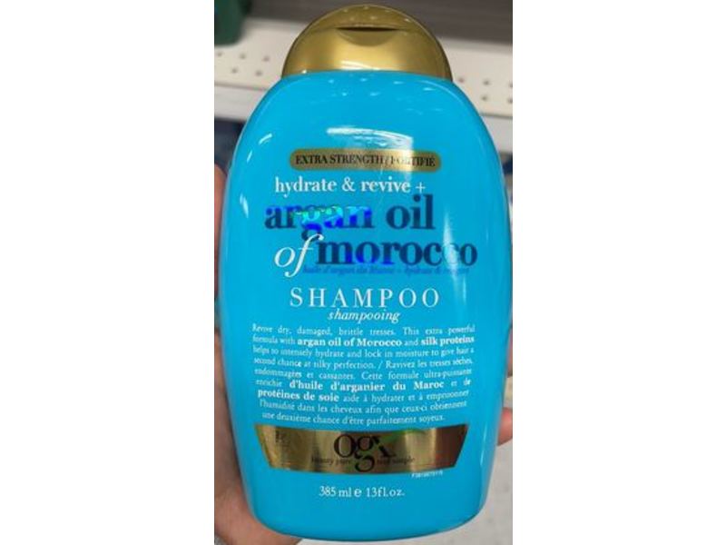 Ogx Extra Strength Hydrate + Repair Shampoo, Argan oil Morocco, 13 fl oz/385 mL
