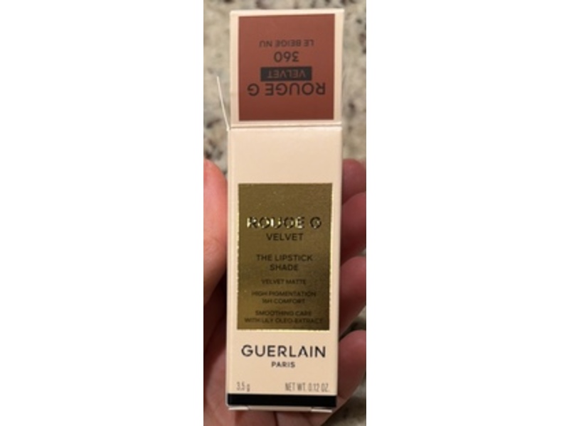 Guerlain Rouge G Velvet Lipstick, 360 Le Beige Nu, 0.12 oz/3.5 g