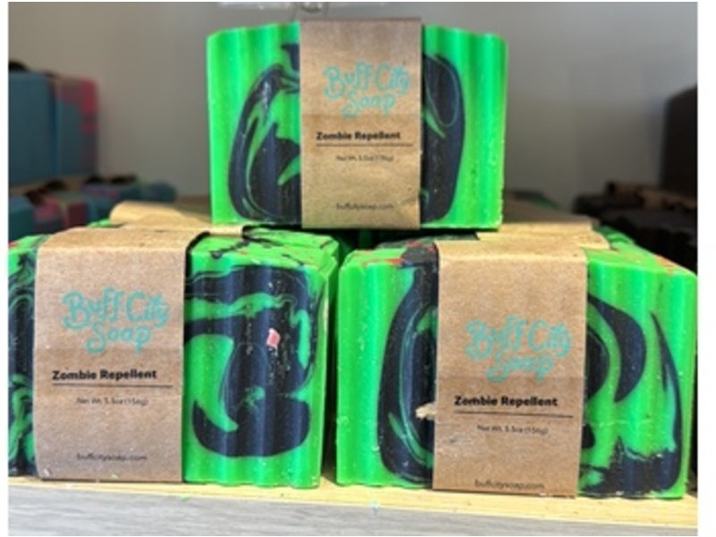 Buff City Soap Bar, Zombie Repellent, 5.5 oz/156 g, Pack Of 3