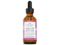 Heritage Store Hair Oil Castor Oil & Tea Tree Oil, 4 fl oz/118 mL - thumbnail 1