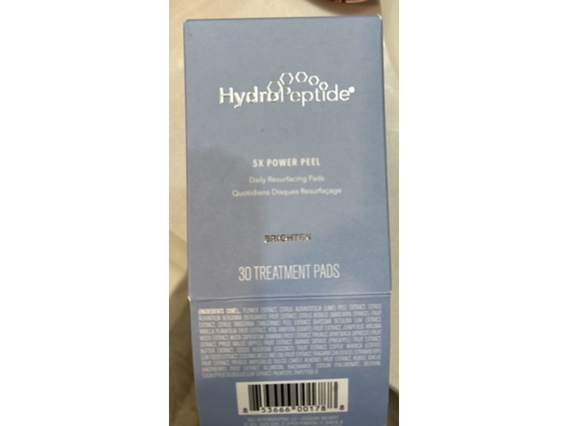 HydroPeptide Brighten 5X Power Peel Daily Resurfacing Pads, 30 Count