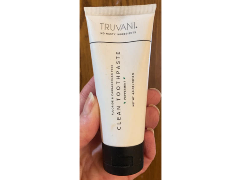 Truvani Clean Toothpaste, Peppermint, 4.5 oz/127.6 g