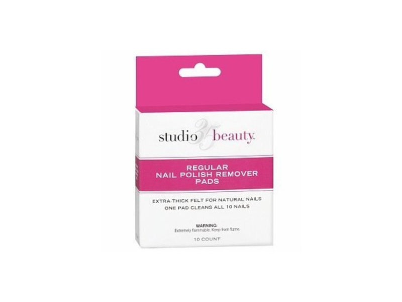 Studio 35 Beauty Regular Nail Polish Remover Pads, 10 count Ingredients