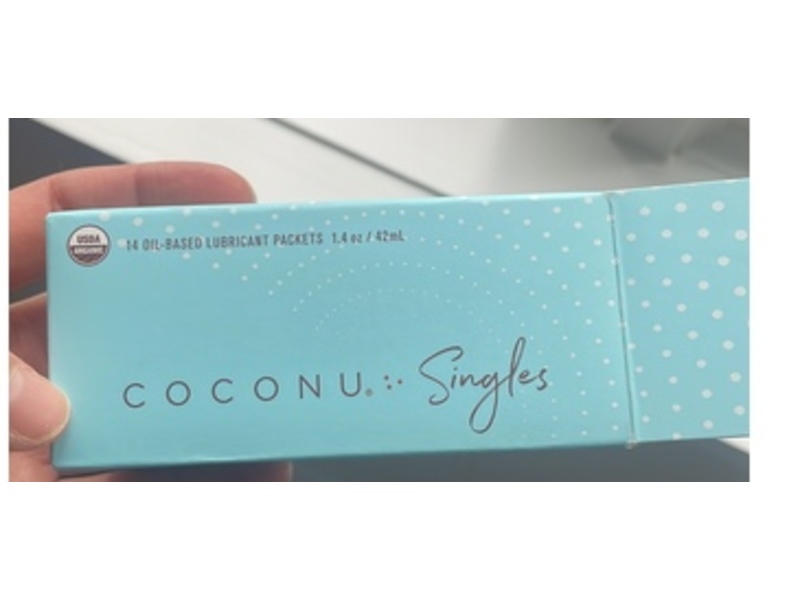 Coconu Singles Oil Based Lubricant Packet, 1.4 oz/42 mL, 14 Count