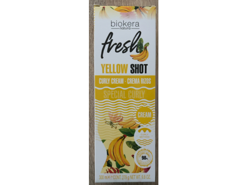 Biokera Natura Fresh Yellow Shot Curly Cream, 9.8 oz/300 mL