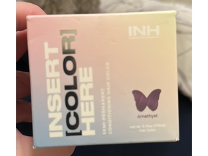 Insert [Color] Here Semi Permanent Conditioning Hair Color, Amethyst, 5.74 oz/170 mL