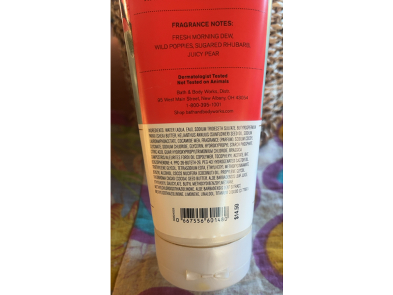 Bath & Body Works Moisturizing Body Wash, Poppy, 10 fl oz/296 mL