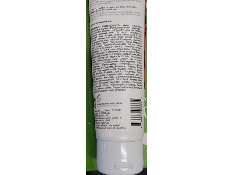 Igk Good Spin Flexible Curl Defining Gelee, 4.75 fl oz/140 mL