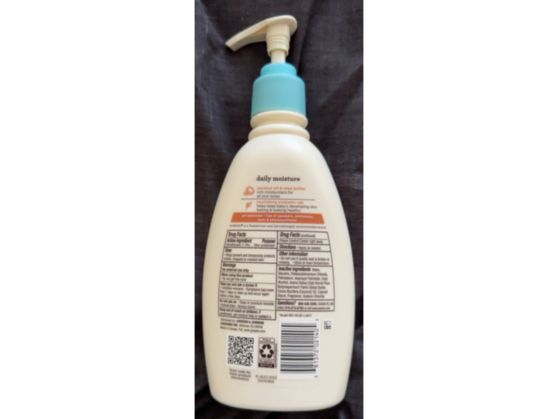 Aveeno Baby Daily Moisturizing Cream, Coconut Oil & Shea Butter, 12 fl oz/354 mL