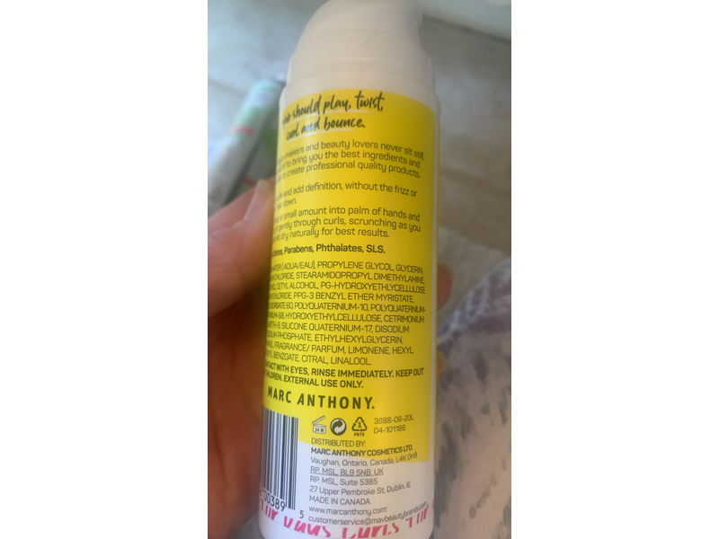 Marc Anthony Strictly Curl Amplifier Cream, 5 oz/150 mL