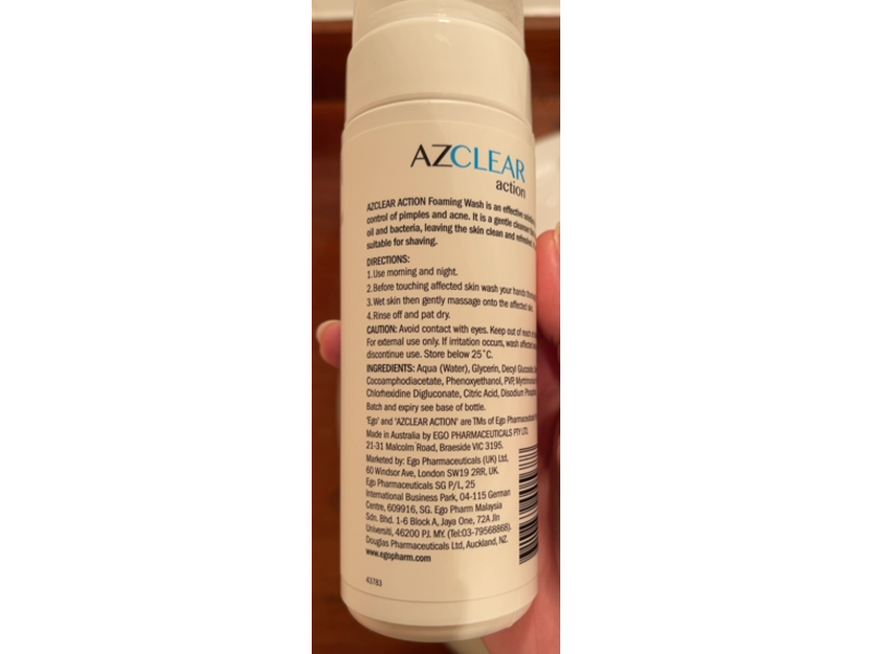 Ego Azclear Action Foaming Wash, 150 mL