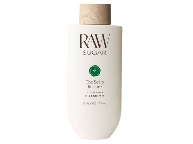 Raw Sugar The Scalp Restore Shampoo, Jojoba + Aloe, 16 fl oz/473 mL