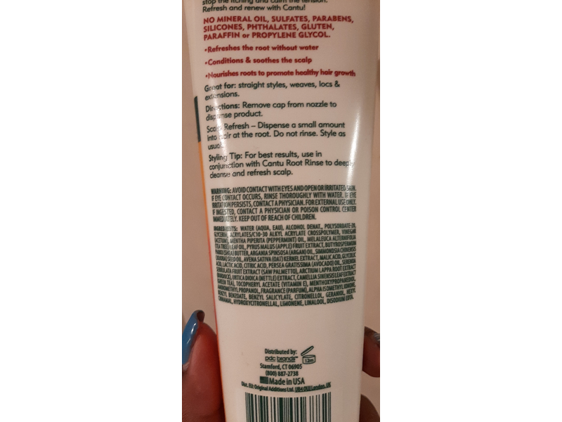 Cantu Root Relief, Apple Cider Vinegar + Peppermint Oil, 8 fl oz/237 mL