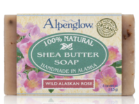 Alpenglow Skin Care Shea Butter Soap, Wild Alaskan Rose, 4 fl oz/113 g - Image 2