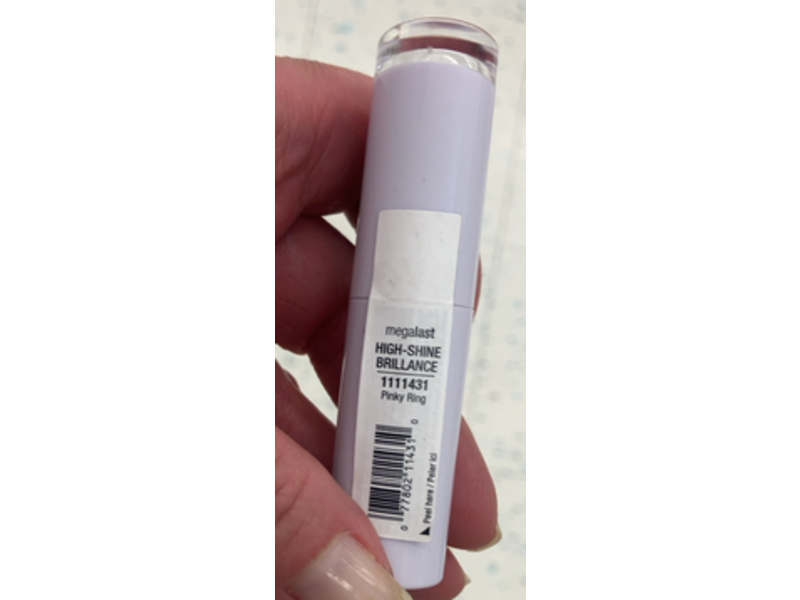 Wet N Wild Mega Last High-Shine Brilliance Lipstick, Pinky Ring, 0.11 oz/3.3 g