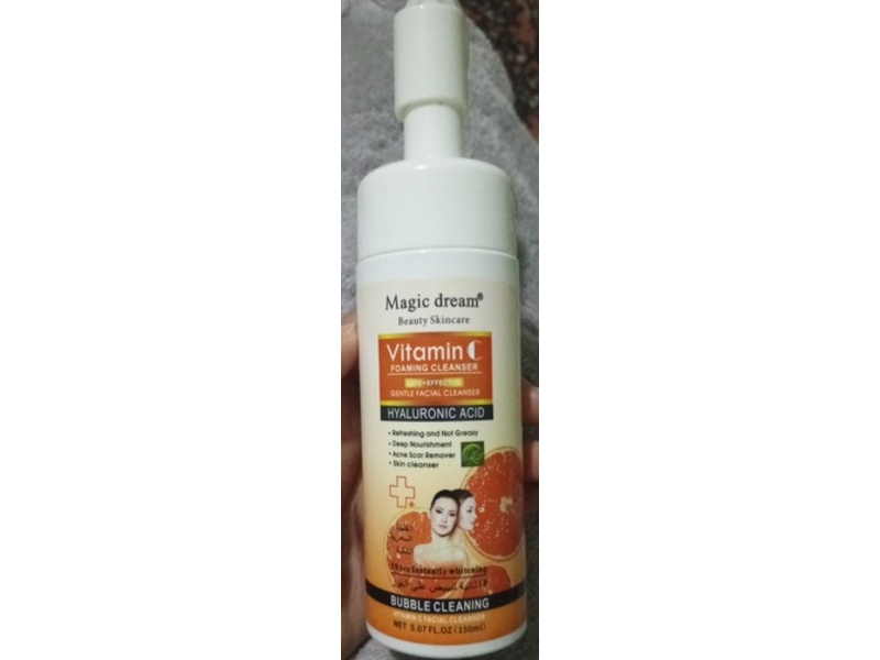 Magic Dream Facial Foaming Cleanser, Vitamin C, 5.07 oz/150 mL