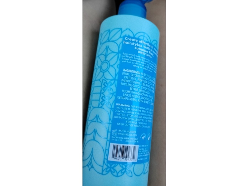 Amora Wave Wonder Texture Spray, Weightless Hydration Oceanless Waves, 8.45 fl oz/ 250mL