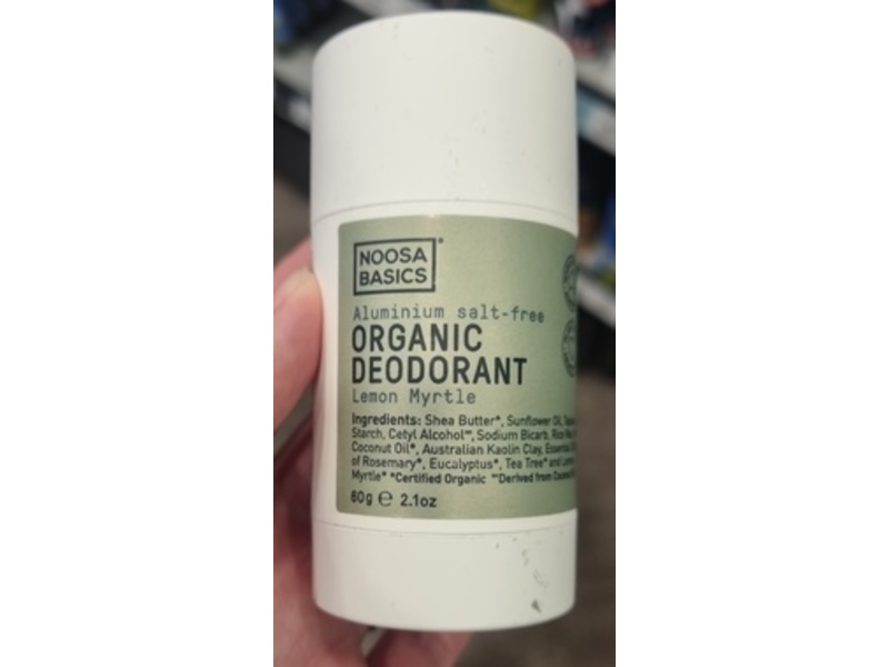 Noosa Basics Organic Deodorant, Lemon Myrtle, 2.1 oz/60 g