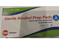 Dynarex Sterile Alcohol Prep Pads, Medium, 100 Count - thumbnail 2