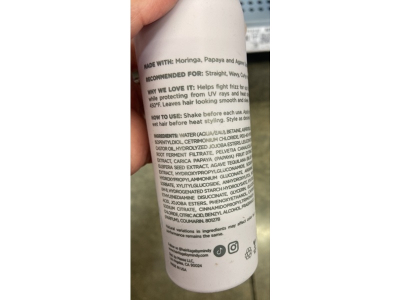 Hairitage By Mindy Mcknight Anti-Frizz + Humidity Spray, Mane Event, 6 fl oz/177 mL