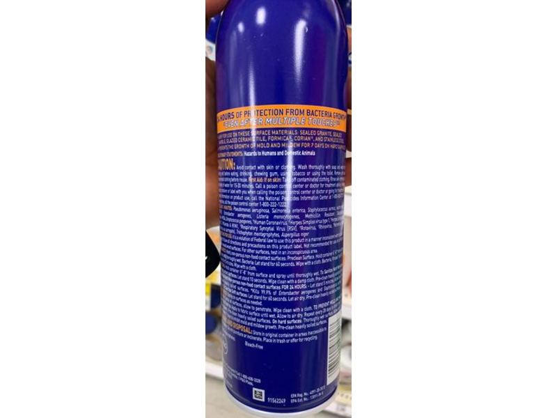 Microban Sanitizing Spray, Citus Scent, 15 oz
